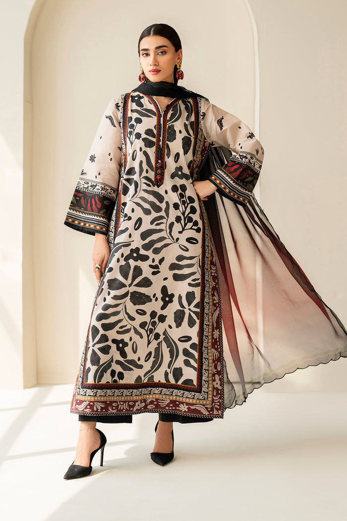 BAROQUE - DIGITAL PRINTED LAWN UF-4199