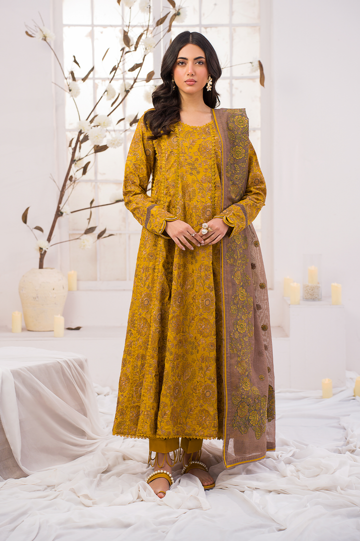 IZNIK - UE-201 Embroidered Lawn
