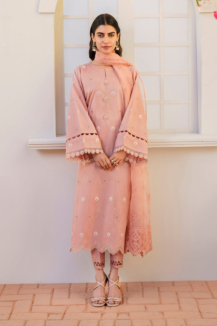 BAROQUE - EMBROIDERED PRINTED LAWN UF-641