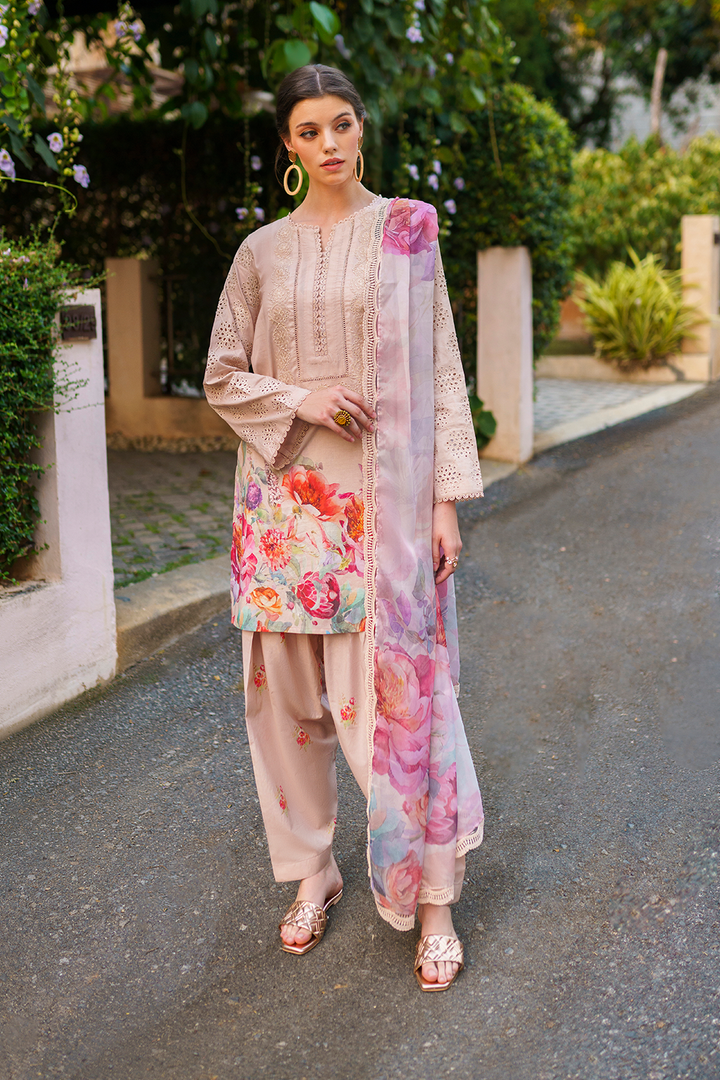 IZNIK - 3 PC UNSTITCHED LAWN SUIT - UE-228 Printed Lawn