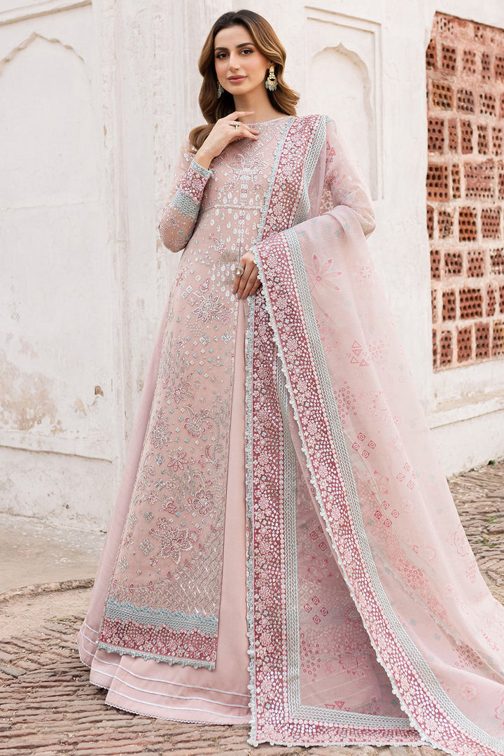 FARASHA - 3 PC UNSTITCHED SUIT - Satin Rose