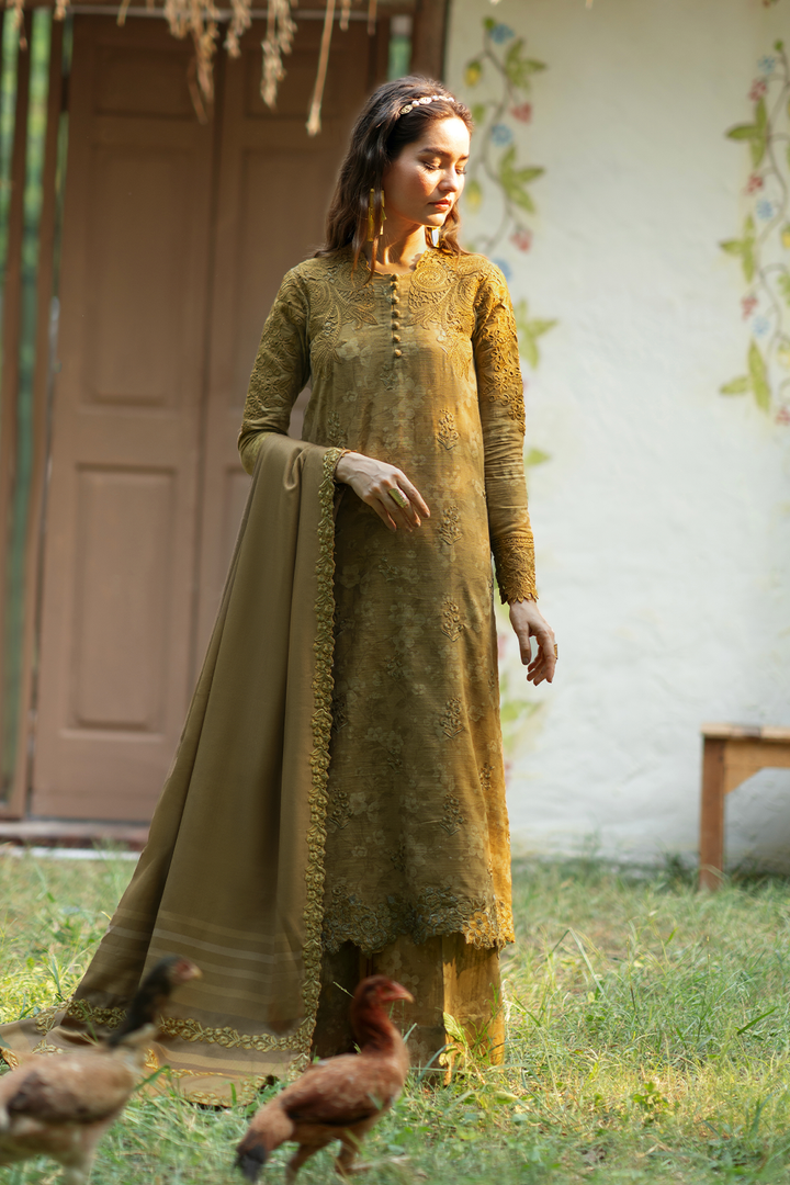 IZNIK - IPK-02 Embroidered Slub Khaddar