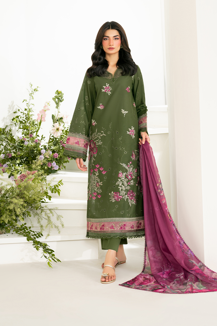 IZNIK - IFE-02  Embroidered Lawn