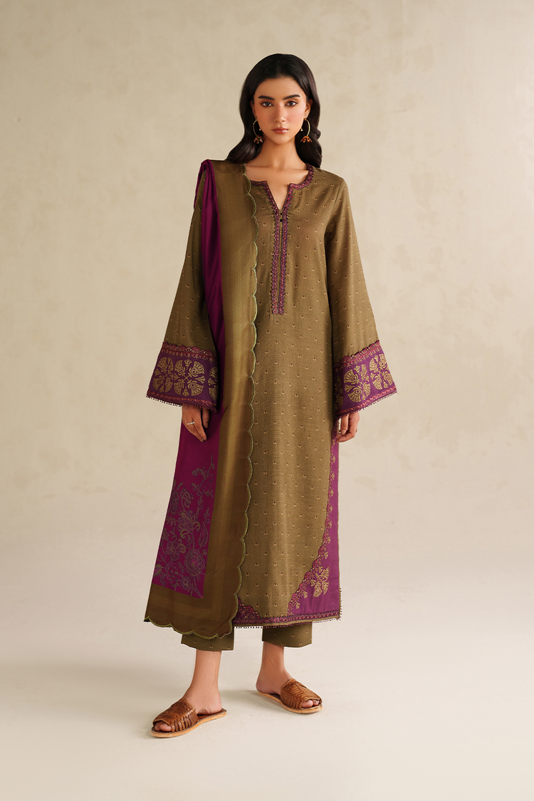 IZNIK - UE-573 Printed Khaddar
