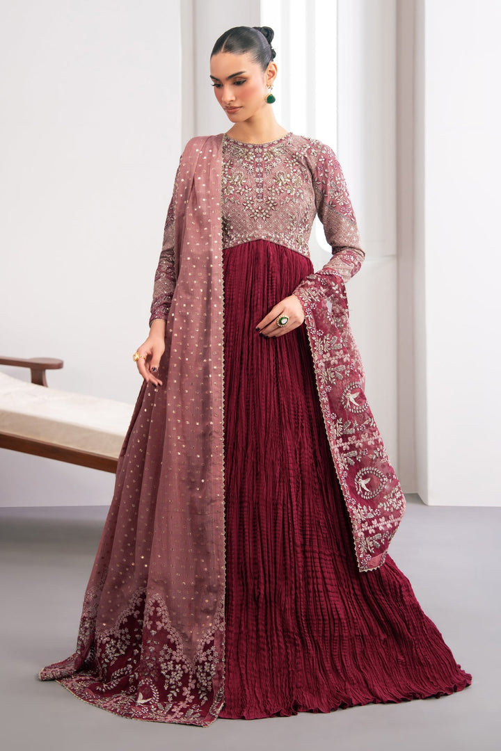 XENIA - 3 PC STITCHED SUIT - OPAL