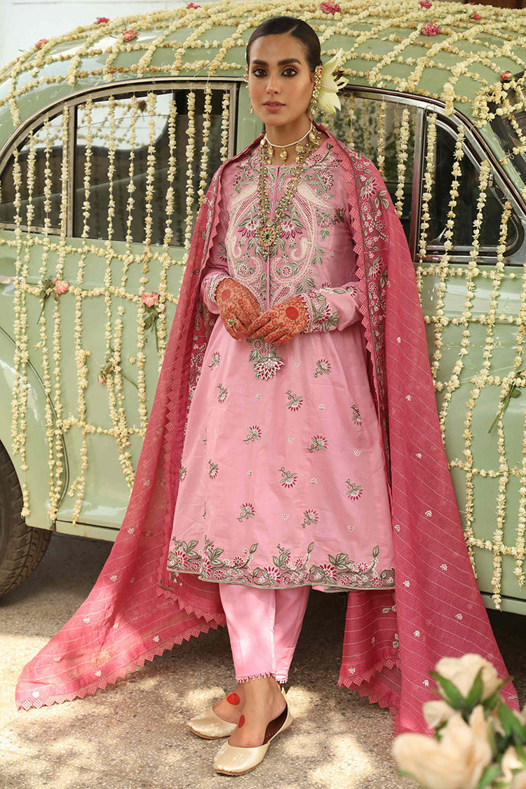 CROSS STITCH - MEHRBANO - 3 PC EMBROIDERED LAWN SUIT - VIBRANT SUEDE