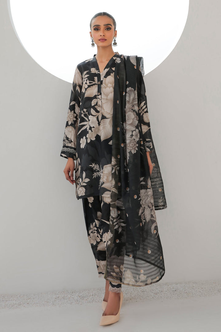 BAROQUE - 3 PC UNSTICTHED PRINTED LAWN SUIT - UF-313